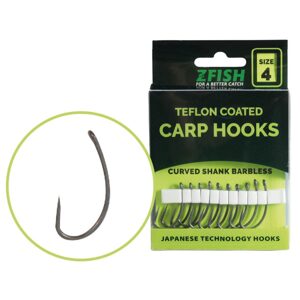 Zfish Teflonové Háčky Curved Shank BL - vel.4