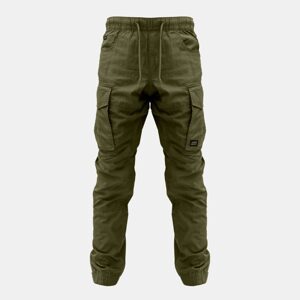 KUMU Lehké kalhoty Utility Cargos Khaki - S