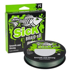 Berkley Šňůra Sick Braid Moss Green 150m - 0,33mm 38,1kg