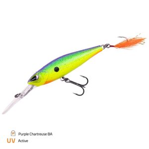 Zeck Gumová nástraha Baby Butcher 120 - Purple Chartreuse