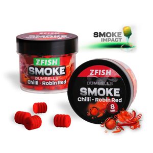 Zfish Smoke POP-UP Dumbells 8mm 20g - Chilli-Robin Red