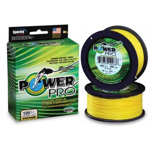 PowerPro Pletená Šňůra PowerPro Hi-Vis Yellow - 0,10mm 5kg 135m