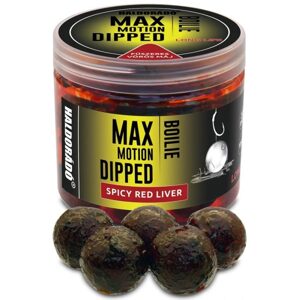 Haldorádó Boilies v dipu Dipped Max Motion 20mm 80g - Pikantní červená játra