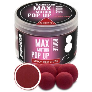 Haldorádó Pop-Up Boilies Max Motion 16+20mm 50g - Pikantní červená játra