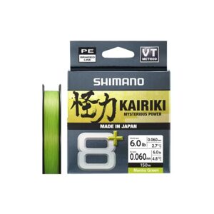 Shimano Šňůra Kairiki 8+ Mantis Green 150m - 0,13mm 8.3kg