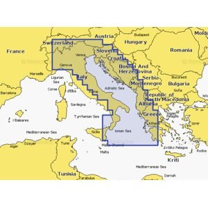 Navionics+ Mapy Itálie, Jaderské moře