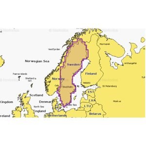 Navionics+ Mapy Švédsko jezera a řeky