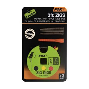 Fox Návazec Edges Zig Rig vel.8 - 12lb 3ft - 0,9m