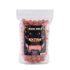 Magic Wolf Boilies Extra 1kg - Losos/ broskev 24mm