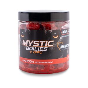 Magic Wolf Boilies v dipu Mystic 160g - Jahoda 24mm