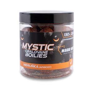 Magic Wolf Boilies obalované Mystic 130g - Meruňka 26mm