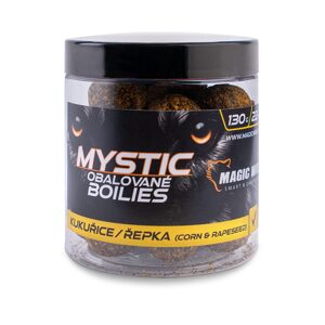 Magic Wolf Boilies obalované Mystic 130g - Kukuřice / řepka 26mm